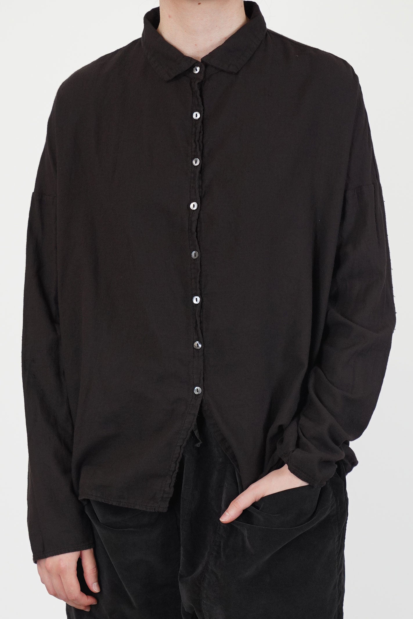short collar shirt lwc brown