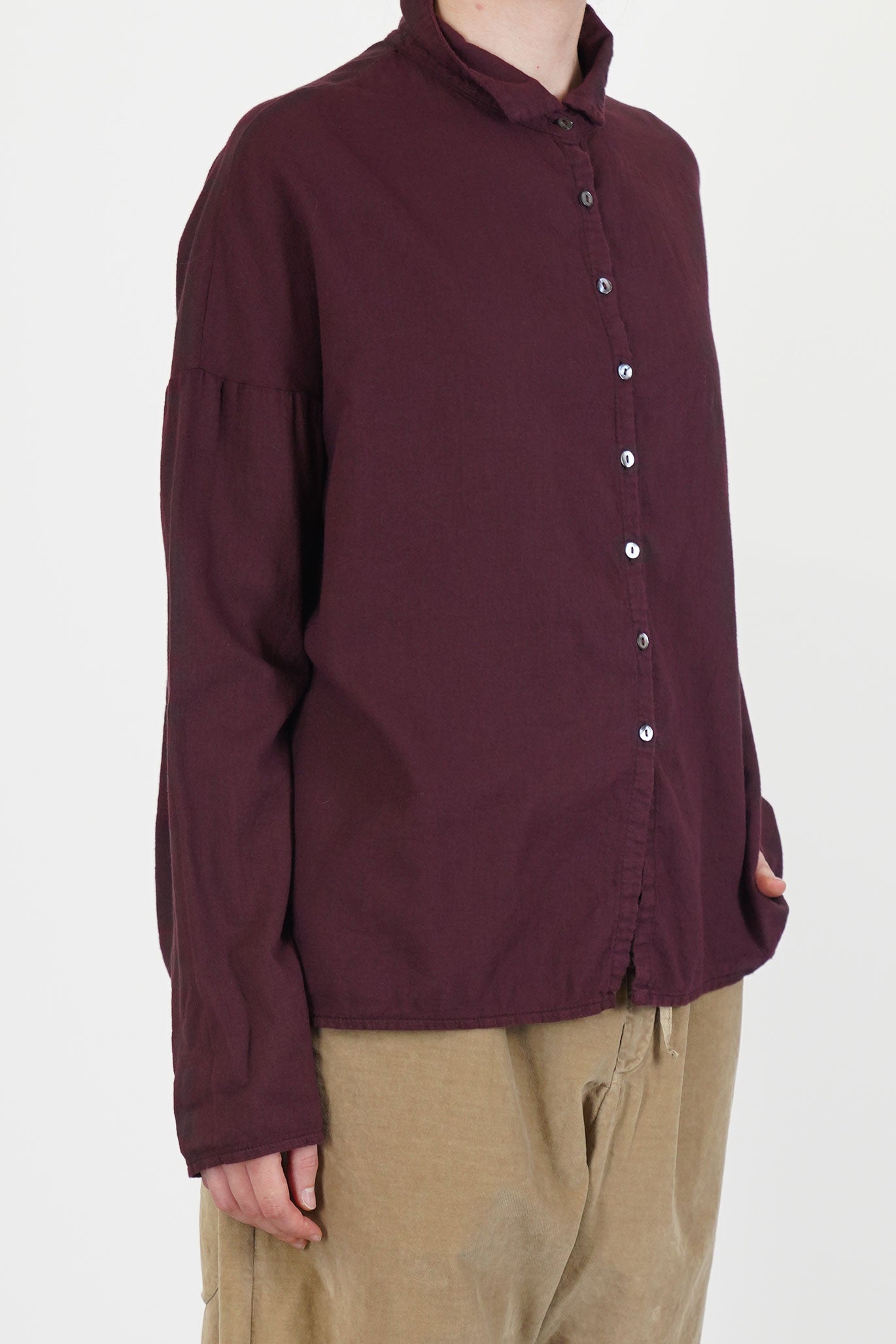 short collar shirt lwc wine