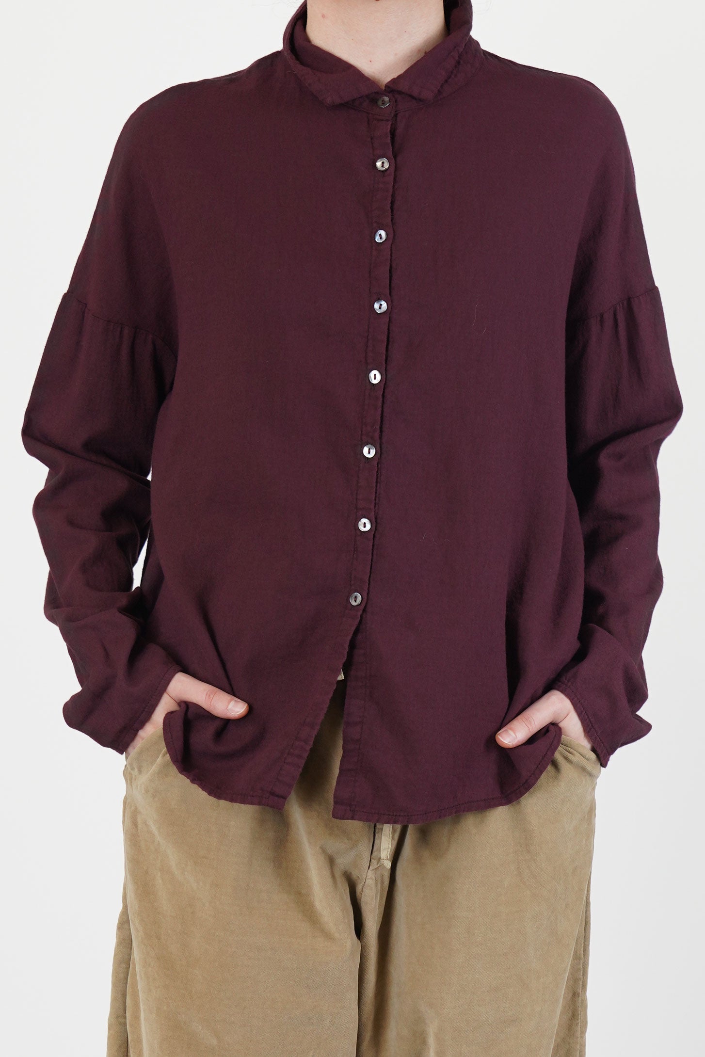 short collar shirt lwc wine