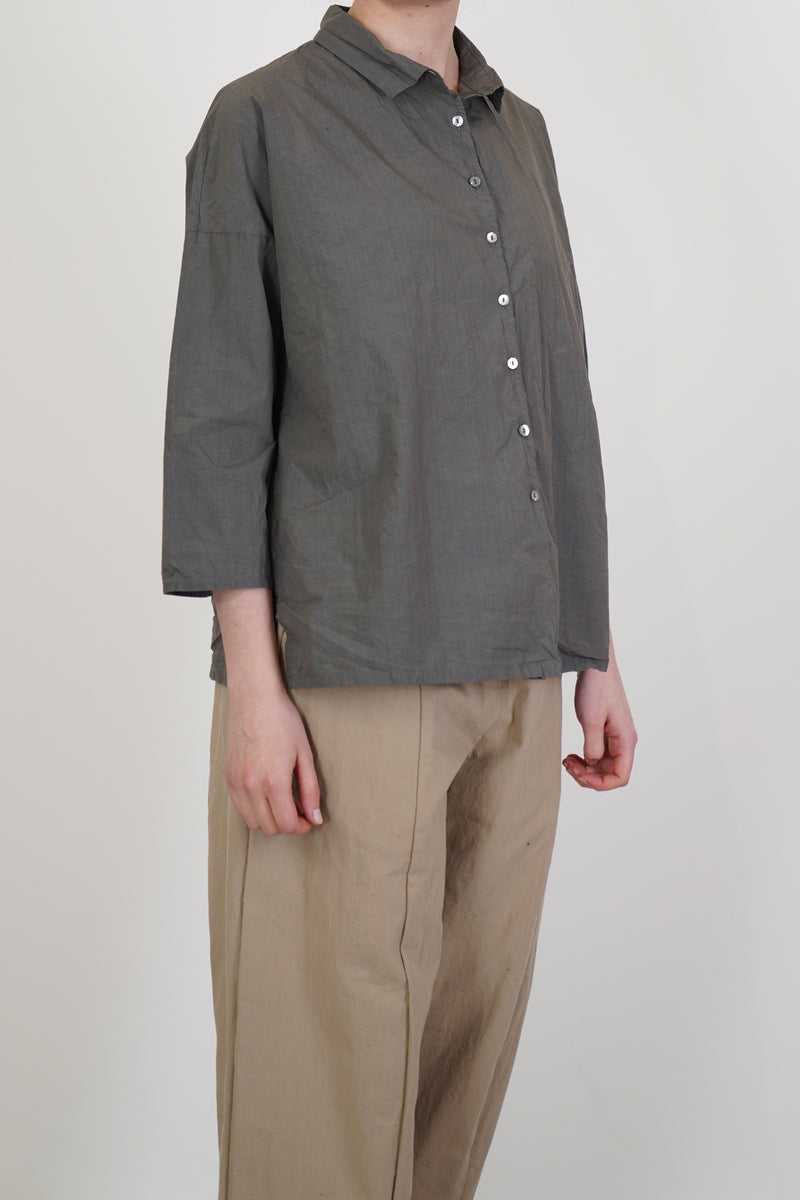 short collar shirt tc anthracite