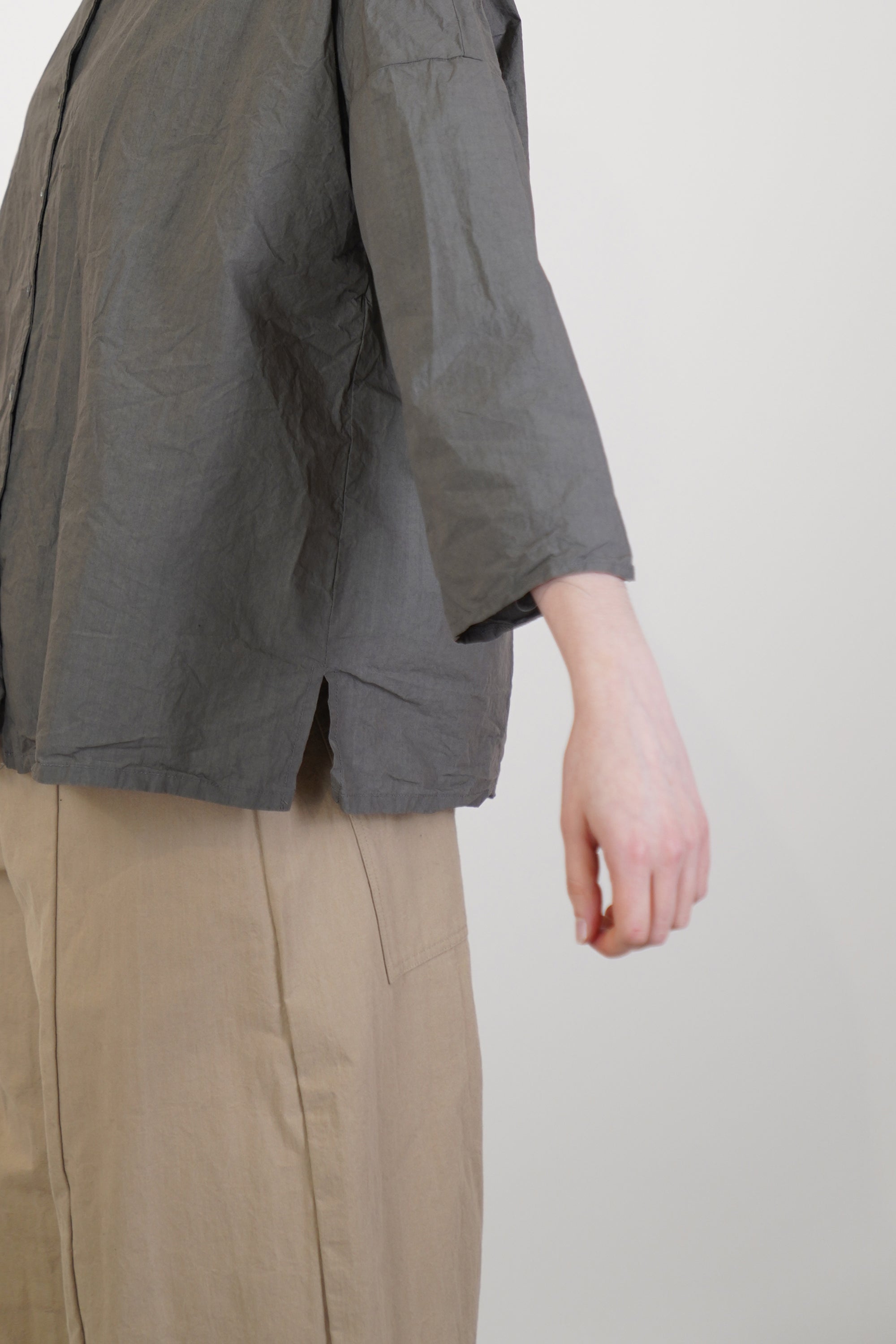 short collar shirt tc anthracite