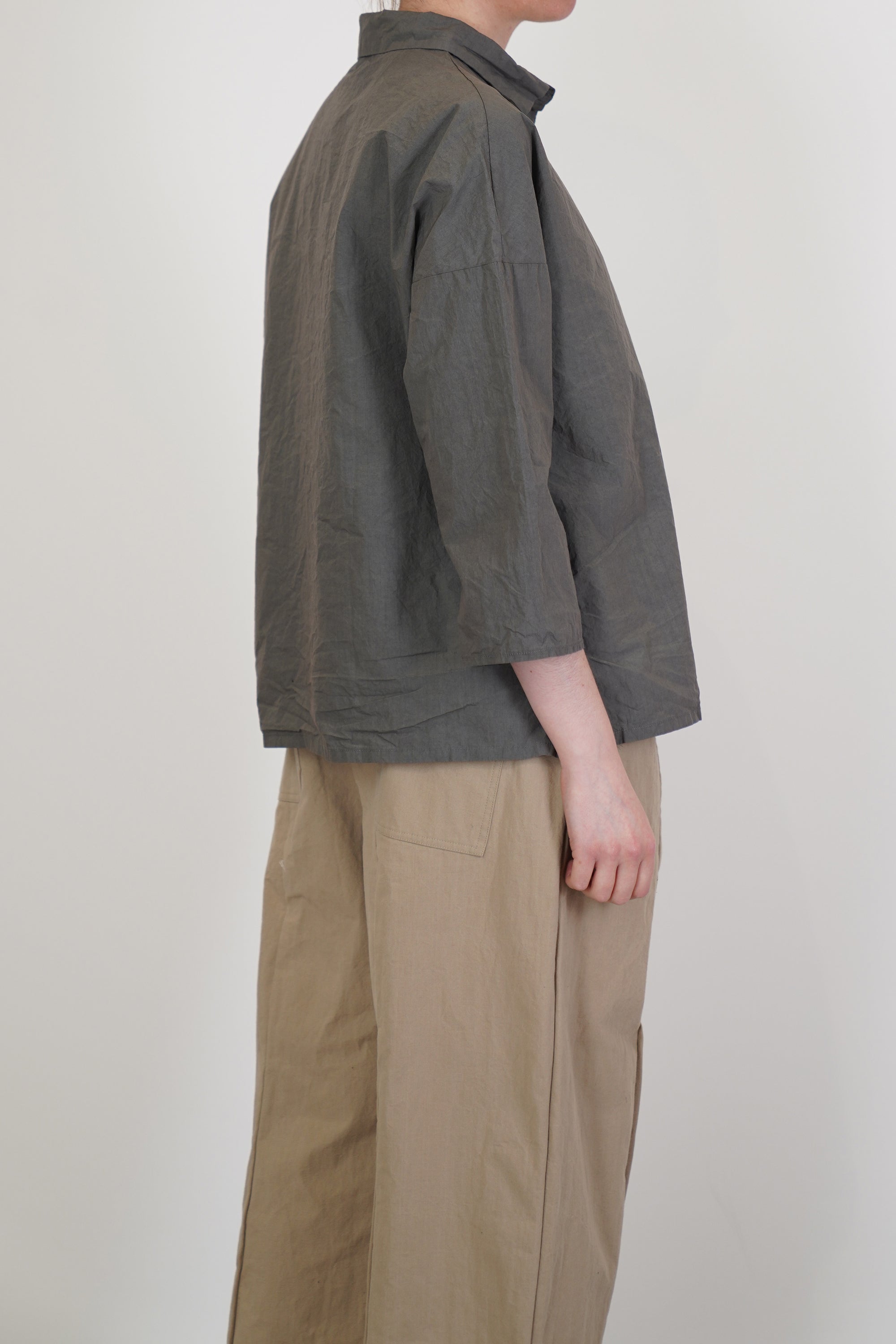 short collar shirt tc anthracite