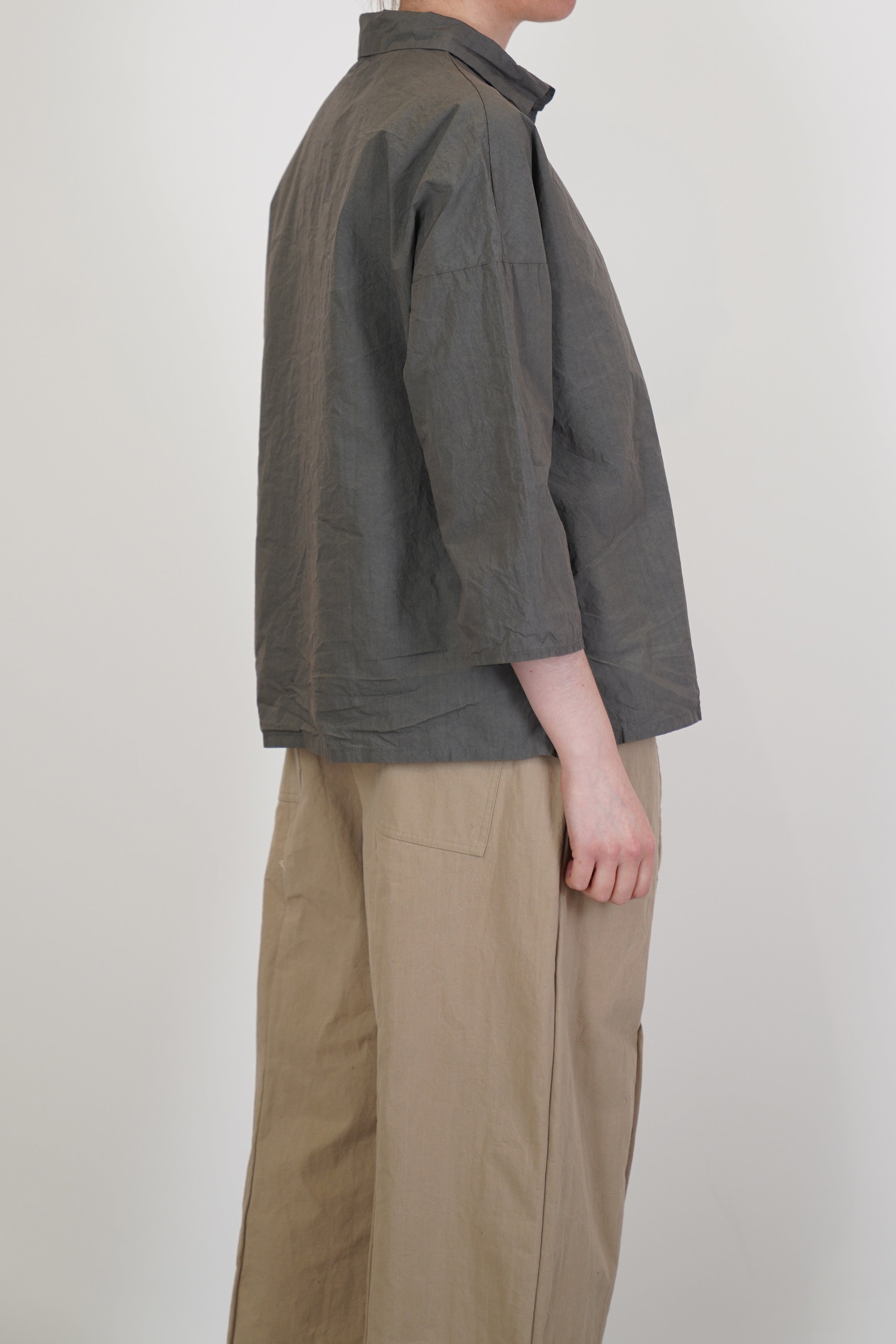 short collar shirt tc anthracite