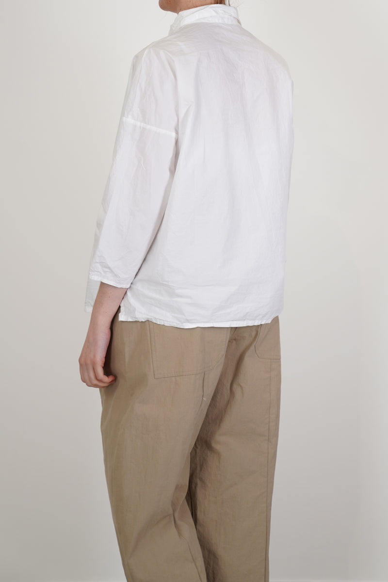 short collar shirt tc white