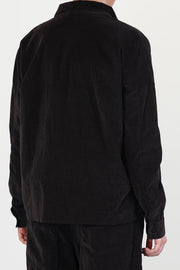 short collar shirt v brown