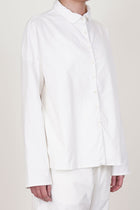 short collar shirt velvet milk