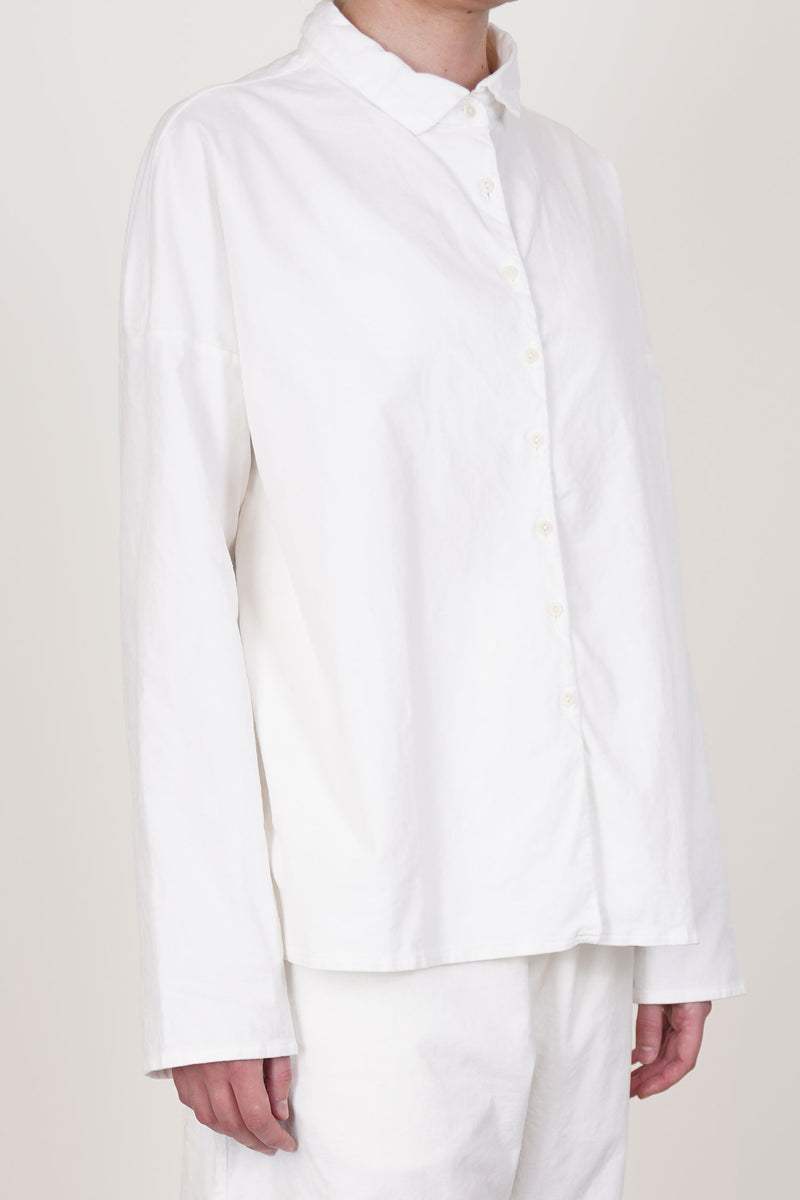 short collar shirt velvet milk