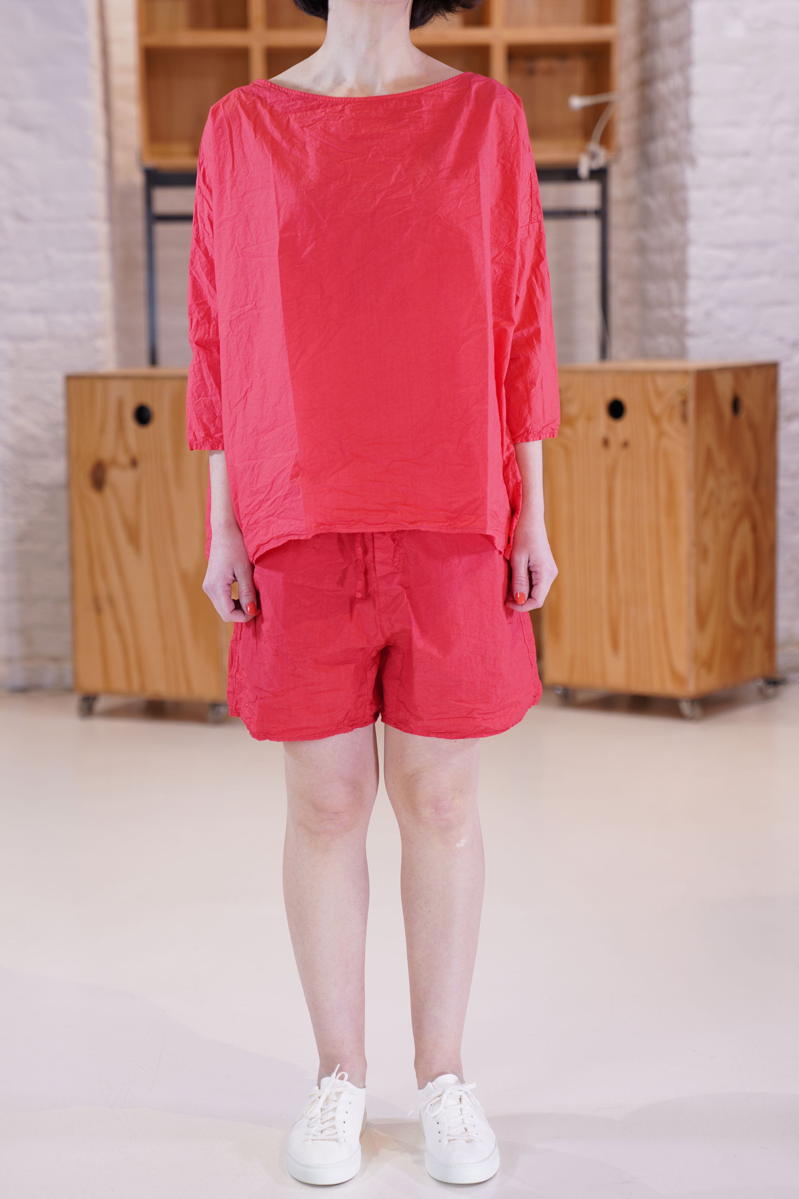 【ALBUM DI FAMIGLIA】 SHORT TC album di famiglia short tc poppy red | carrousel the store