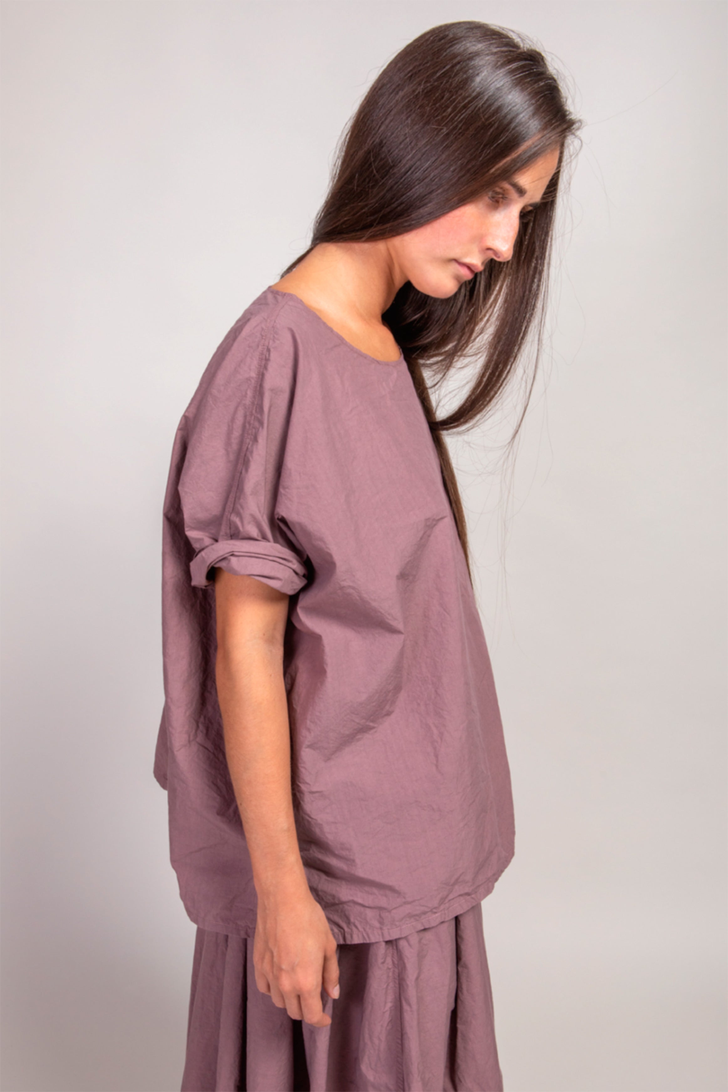 album di famiglia simple t-shirt tc mauve | carrousel the store