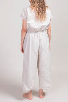 sleeveless collar jumpsuit tc pebble