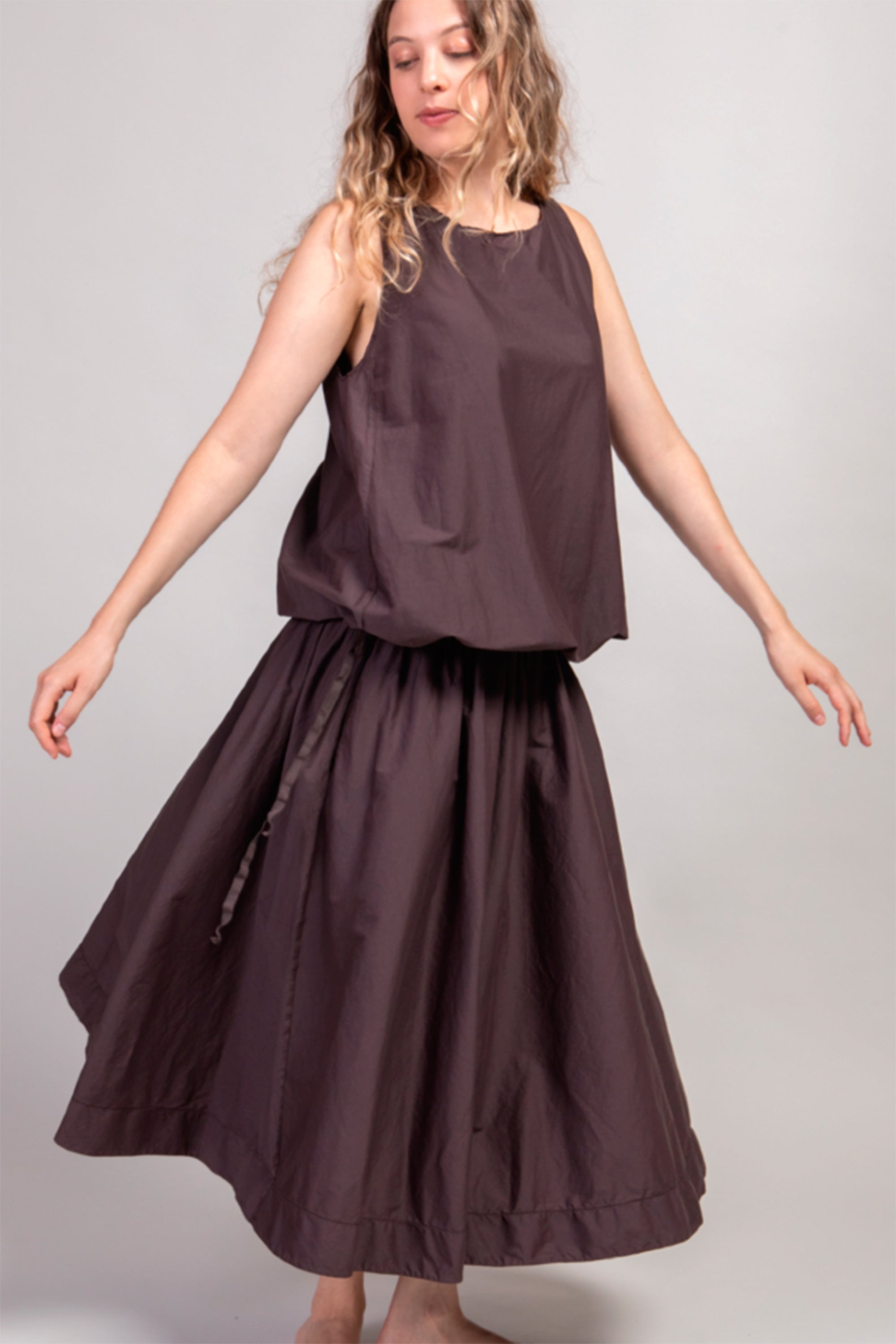 sleeveless dress tsl grape