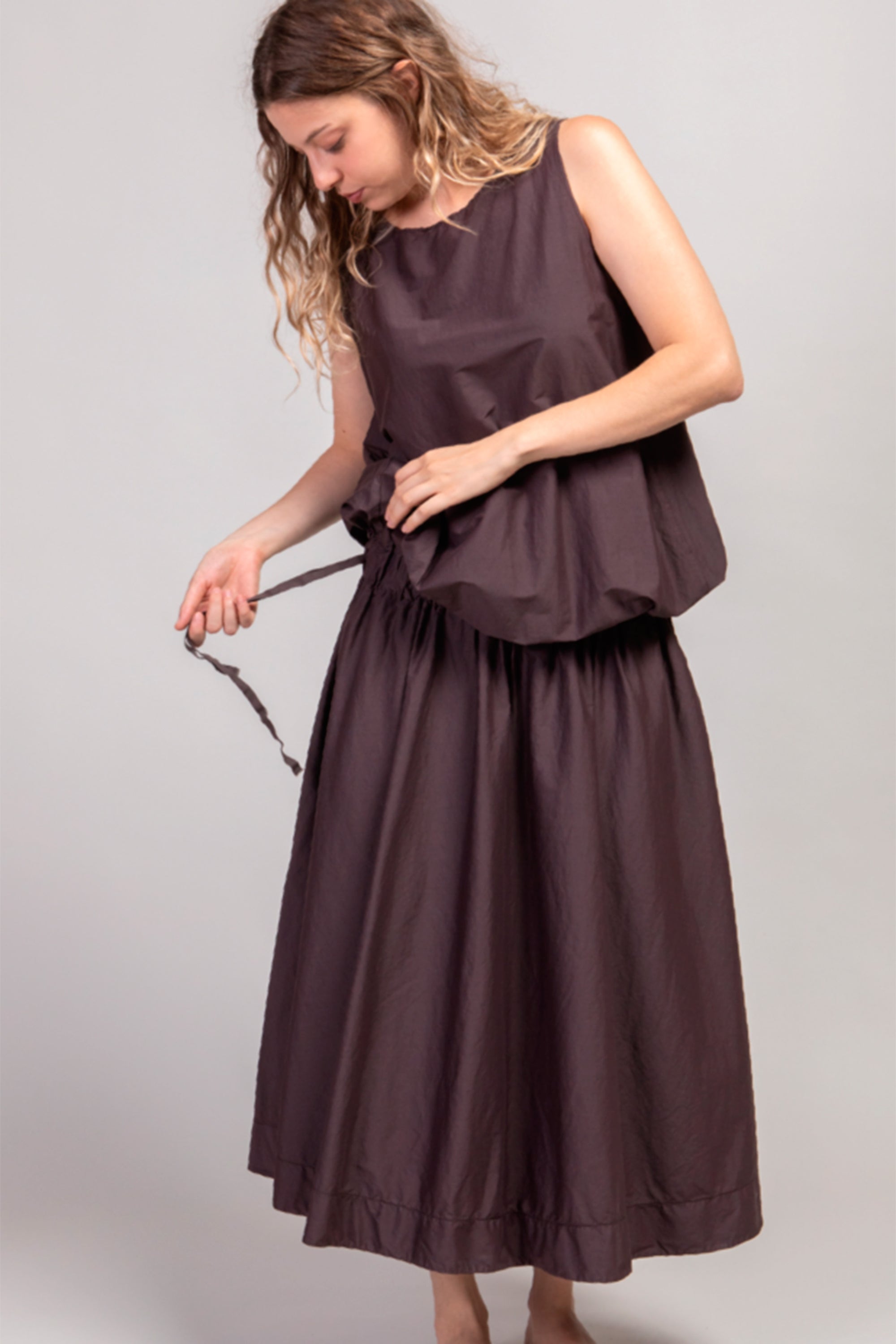 sleeveless dress tsl grape