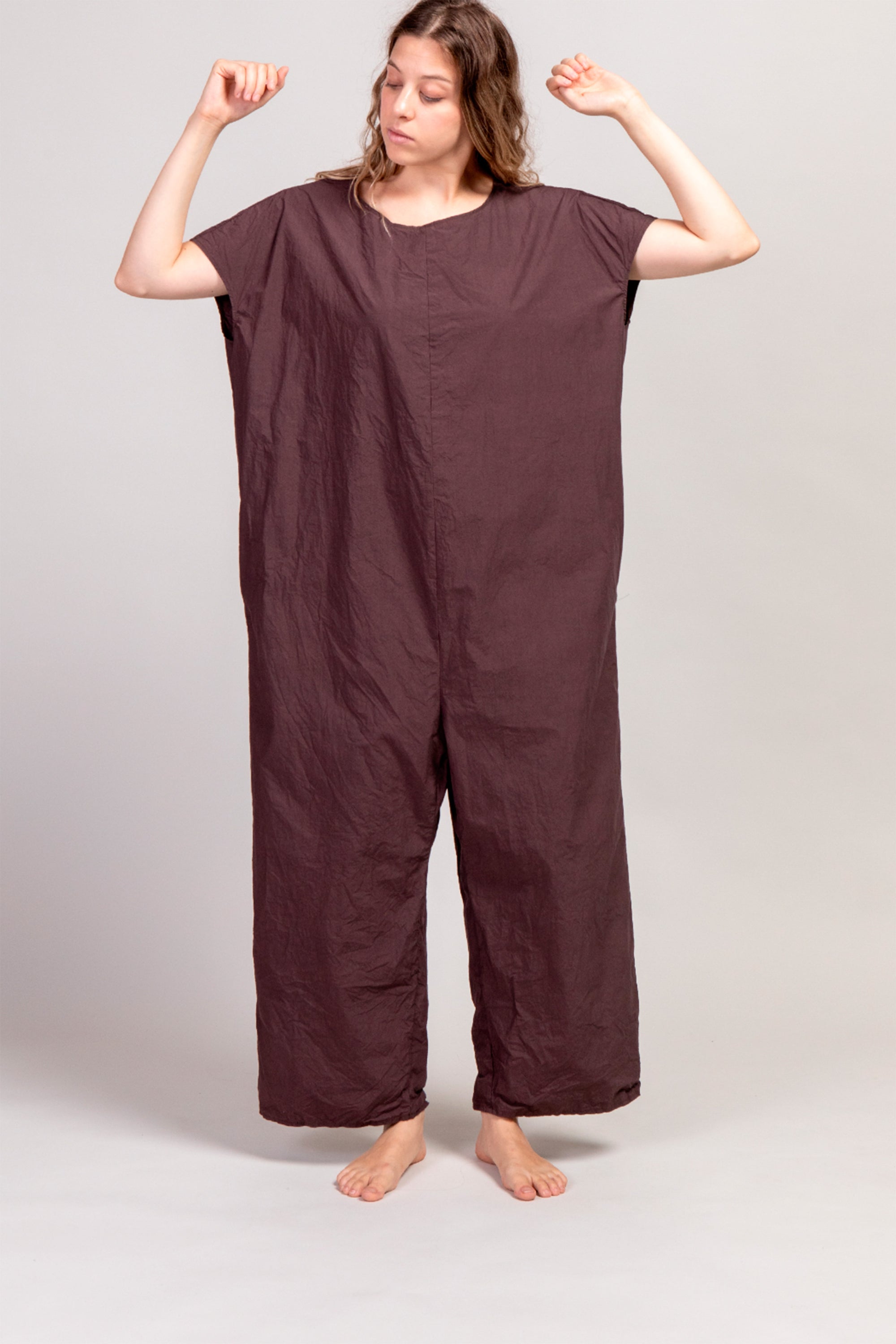 sleeveless jumpsuit tc grape