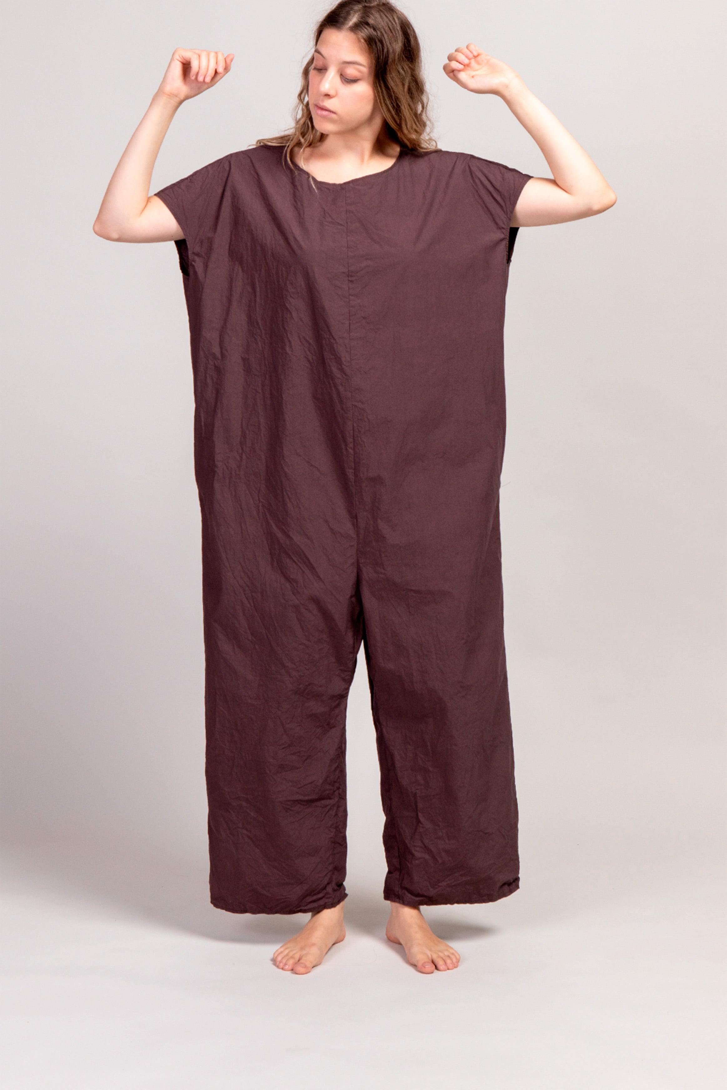 sleeveless jumpsuit tc grape