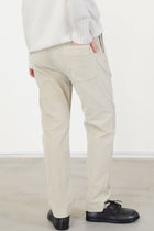 slim trousers v oatmeal