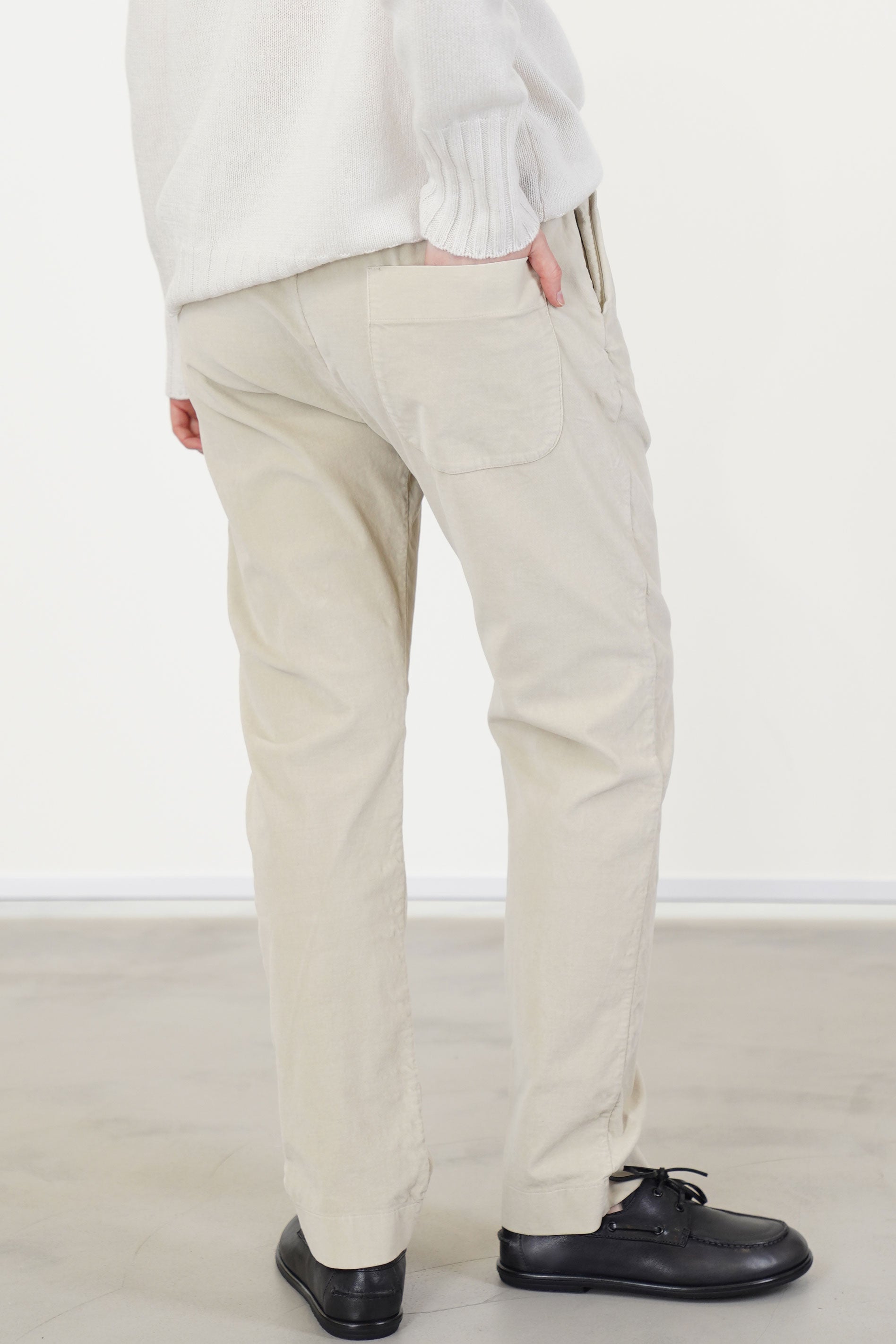 slim trousers v oatmeal