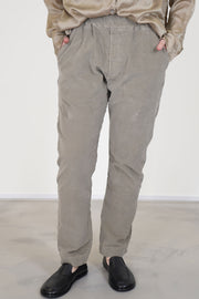 slim trousers velvet marron glace