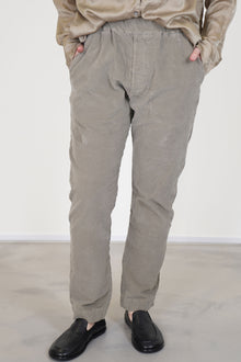 slim trousers velvet marron glace