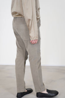 slim trousers velvet marron glace