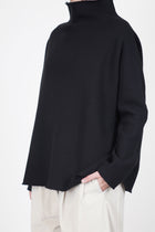 soft high neck f black