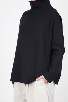 soft high neck f black