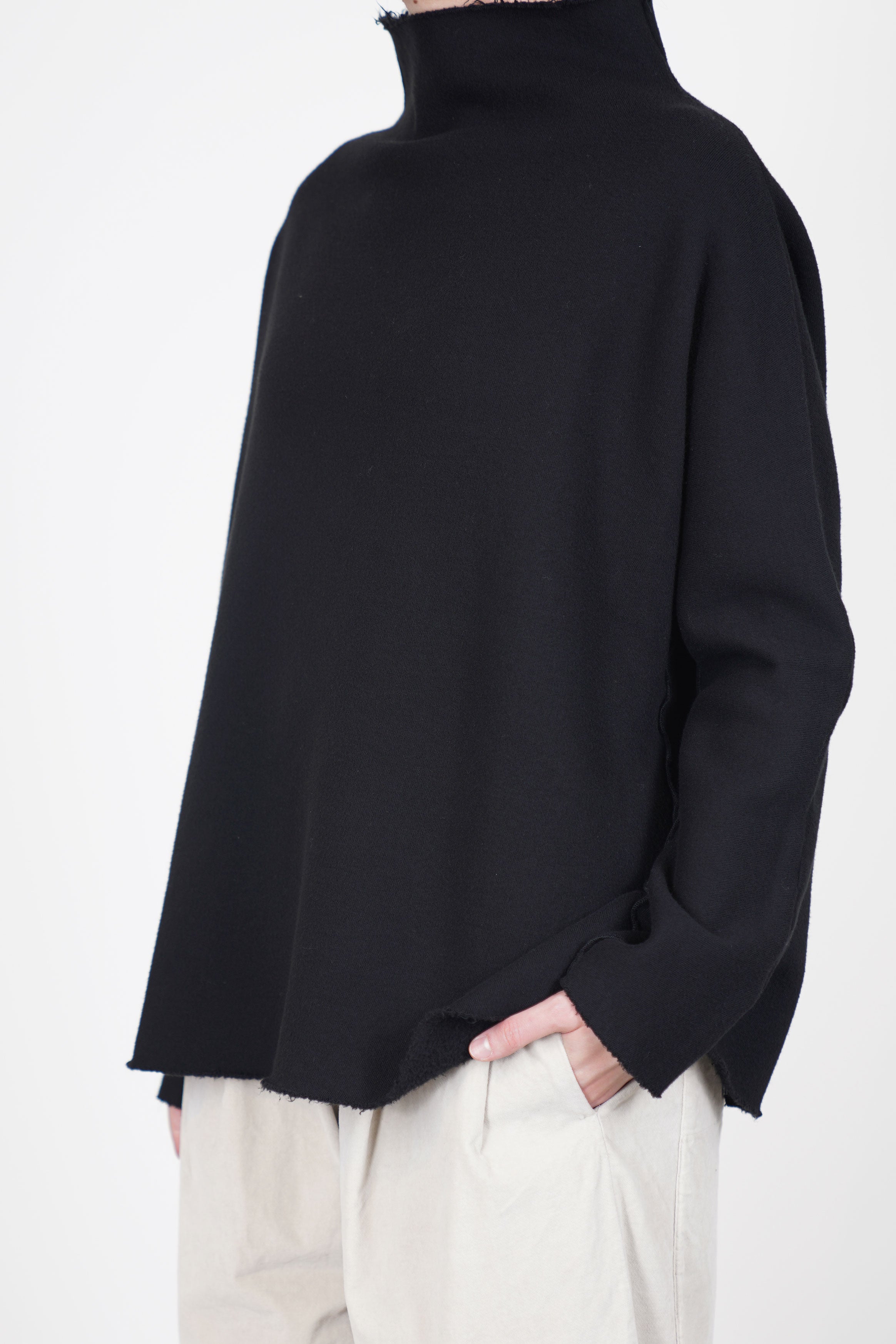 soft high neck f black
