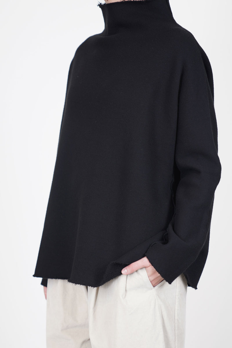 soft high neck f black