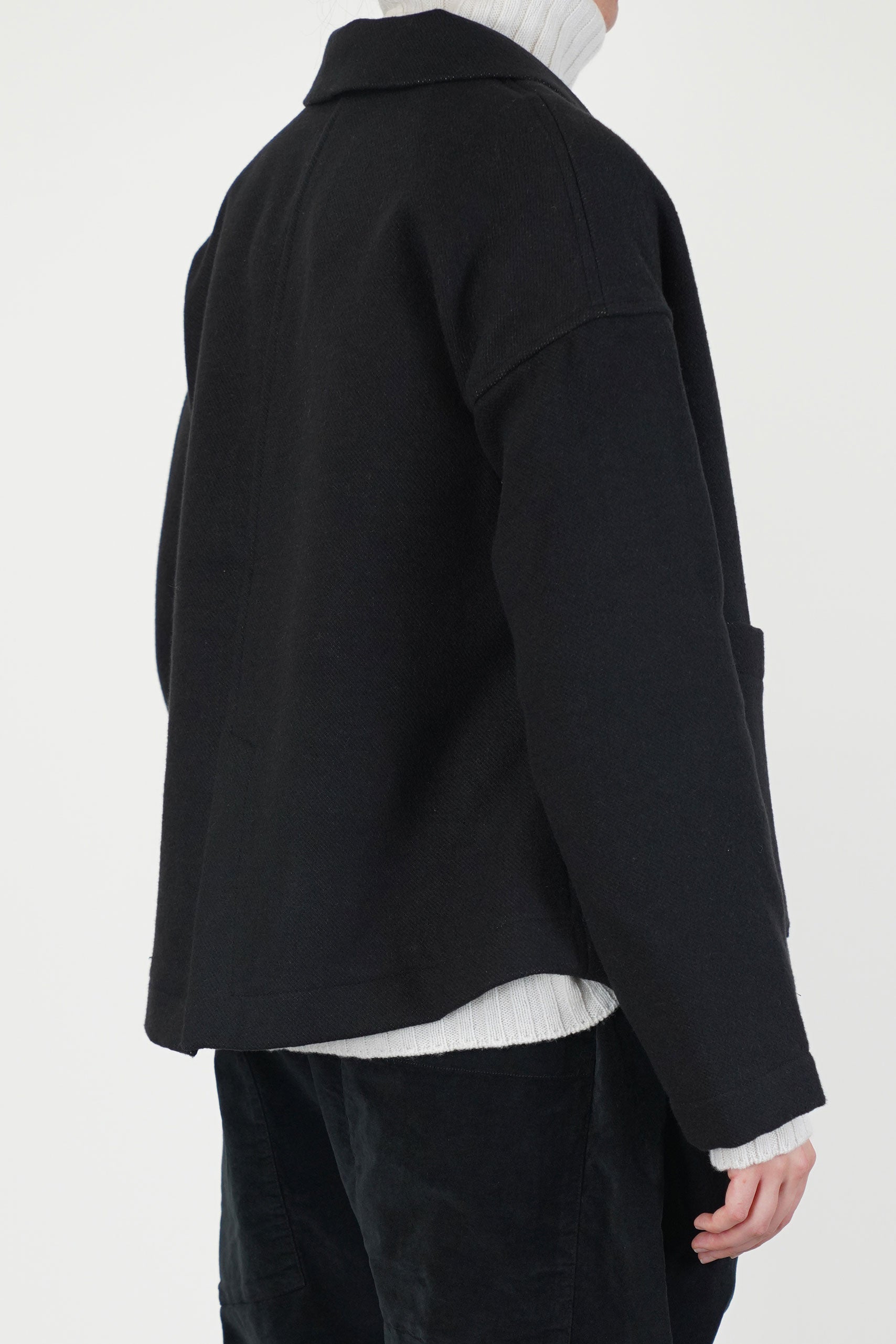 soft loose blazer c black