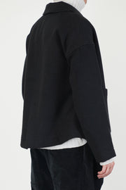 soft loose blazer c black