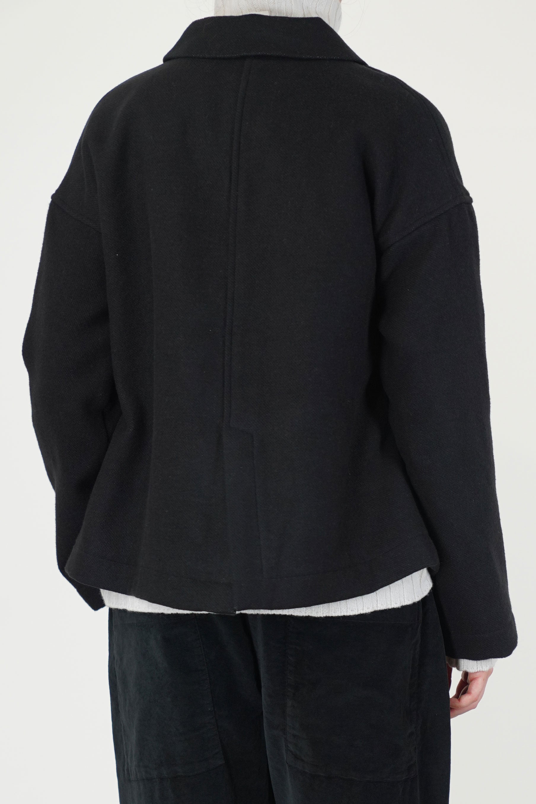 soft loose blazer c black
