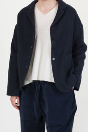 soft loose blazer c navy
