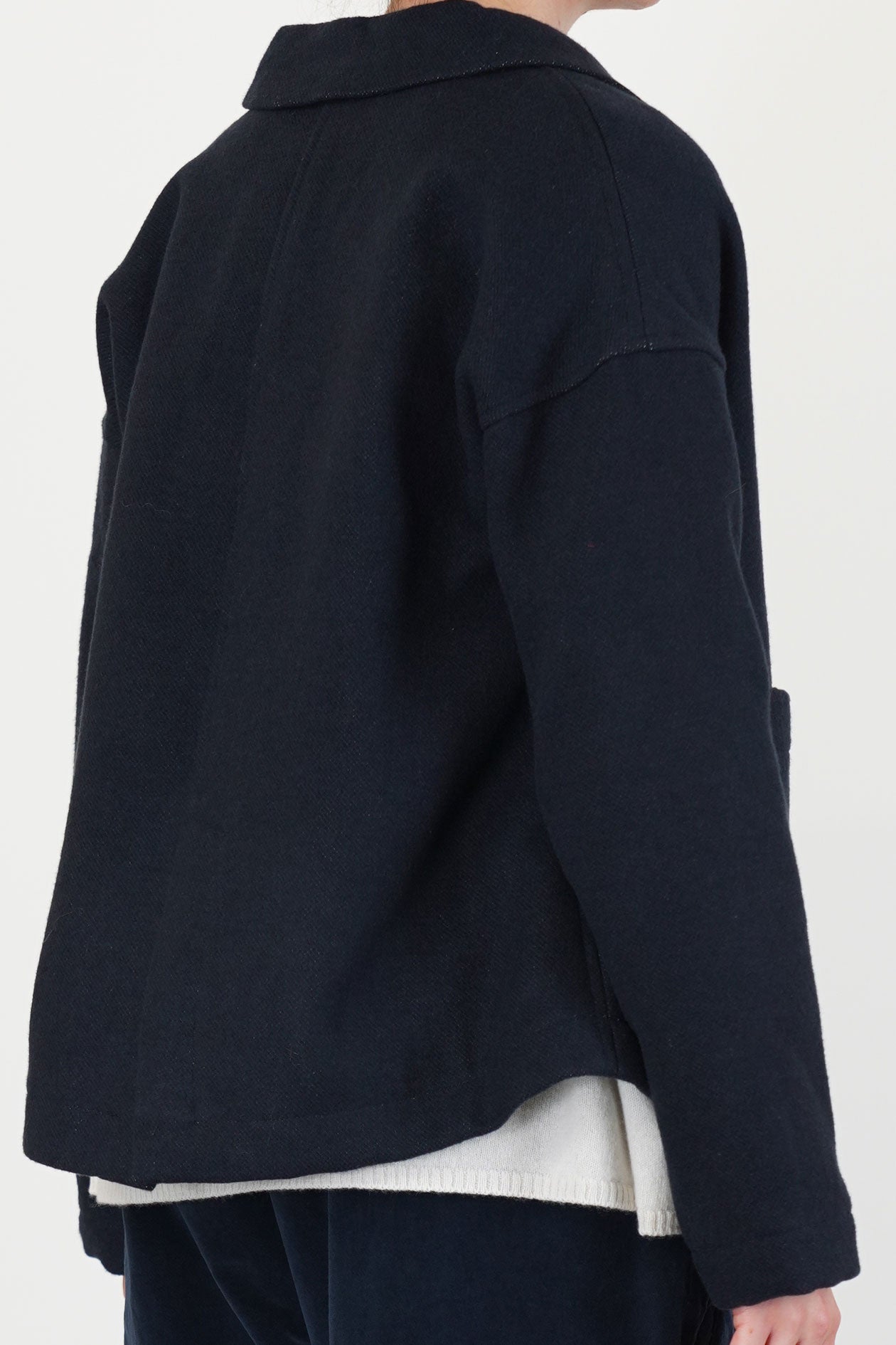 soft loose blazer c navy