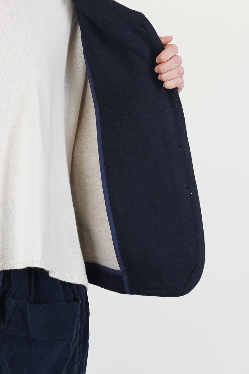 soft loose blazer c navy