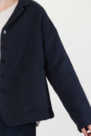 soft loose blazer c navy