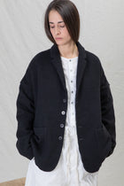 soft unisex blazer c black