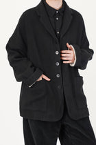 soft unisex blazer c black