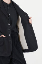 soft unisex blazer c black