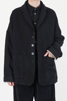 soft unisex blazer c black