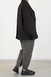 soft unisex blazer c brown