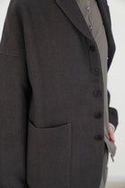 soft unisex blazer c brown