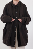 soft woolen blazer chocolate