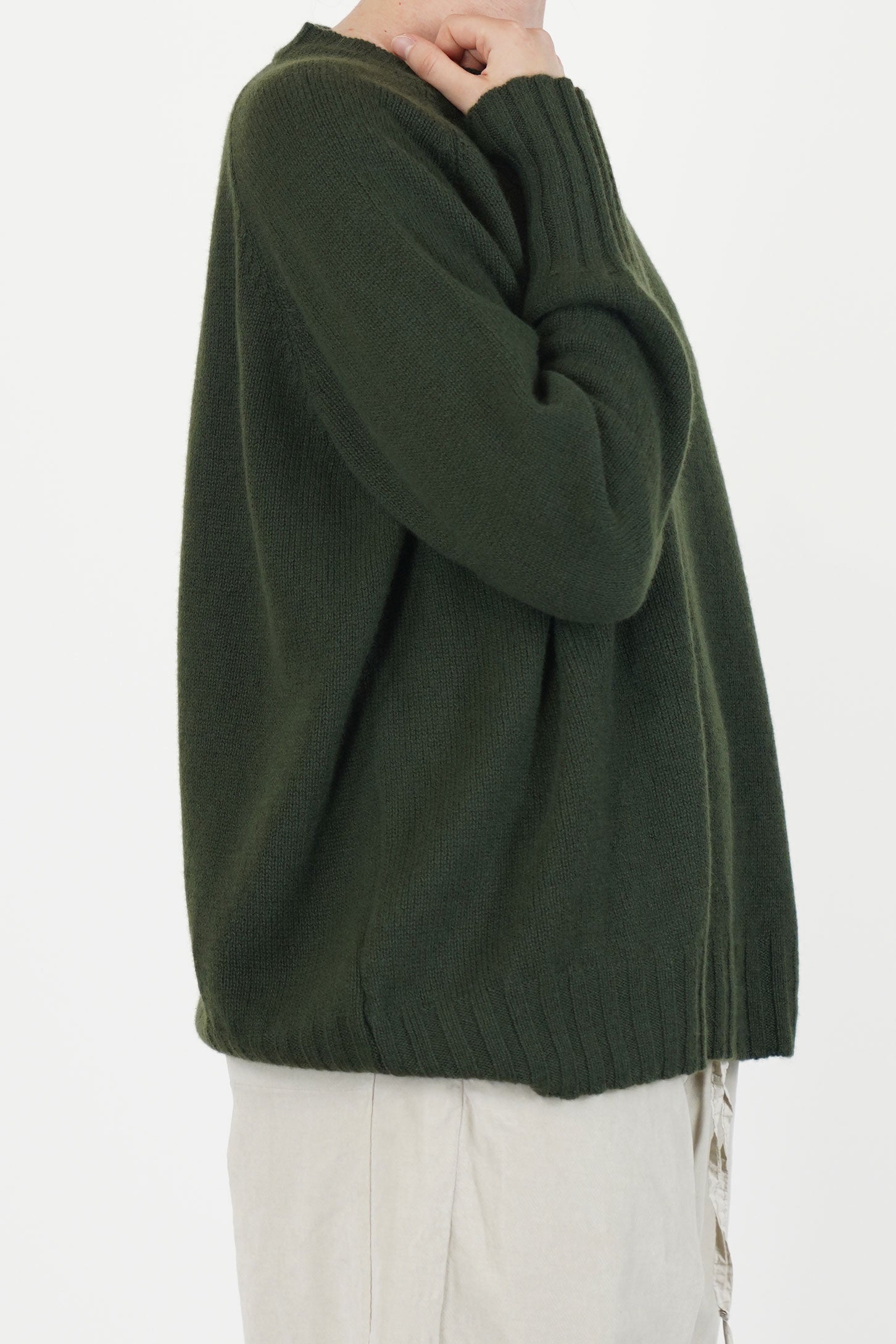 sweater girocollo raglan ws cashmere forest