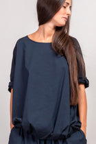 t-shirt with elastic tsl navy
