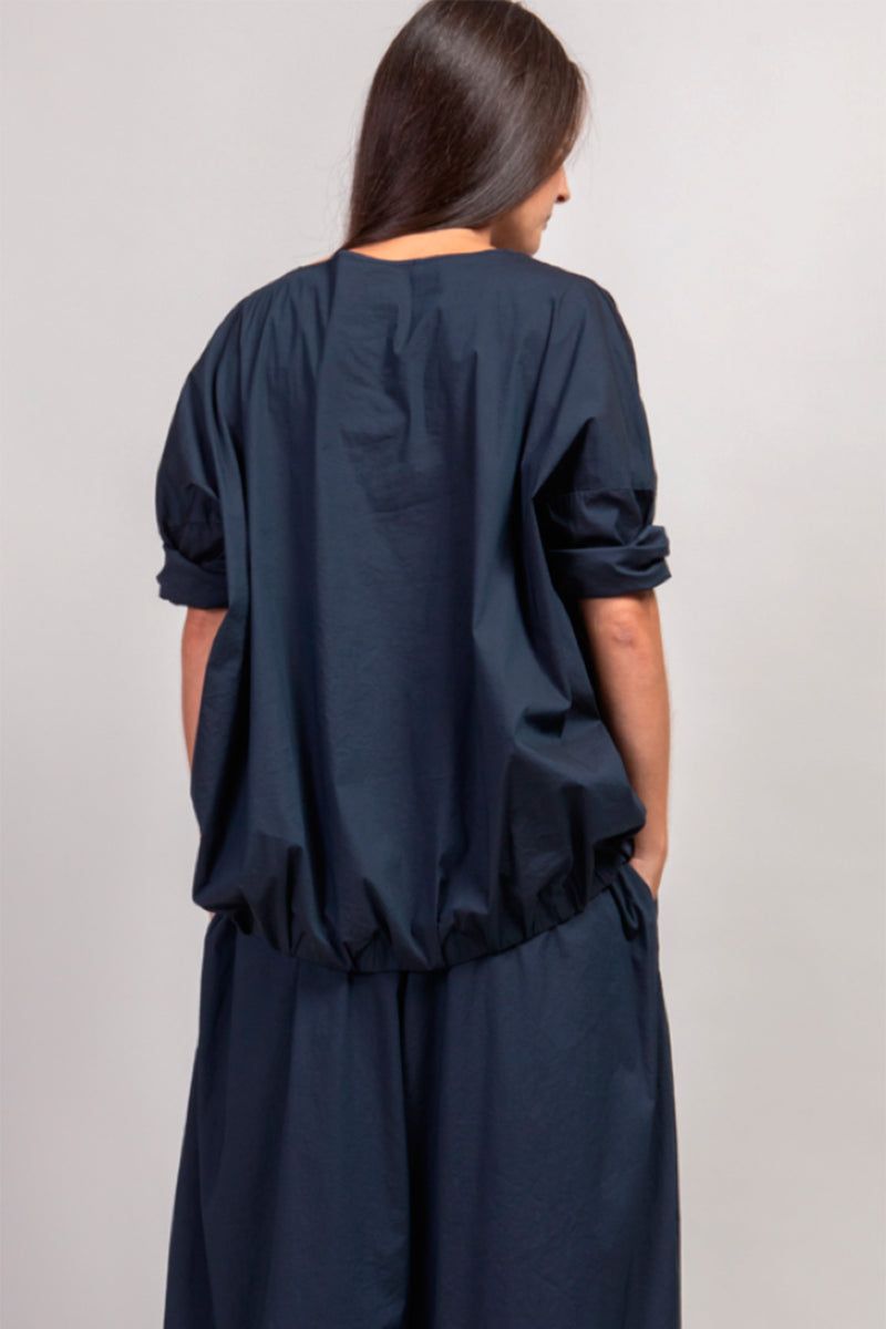 t-shirt with elastic tsl navy