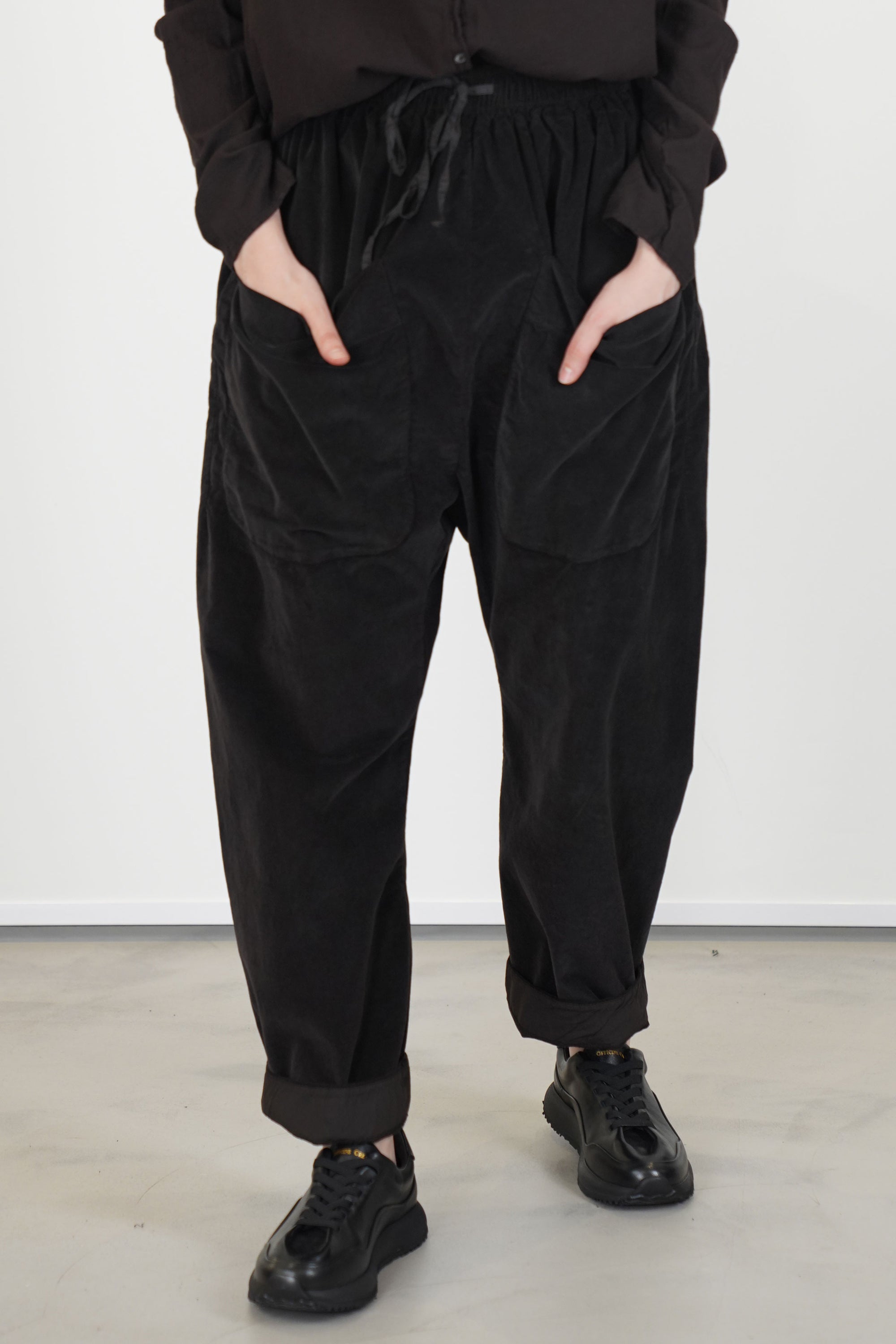 trousers braghe tasche v brown