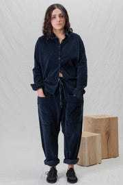 trousers braghe tasche v navy