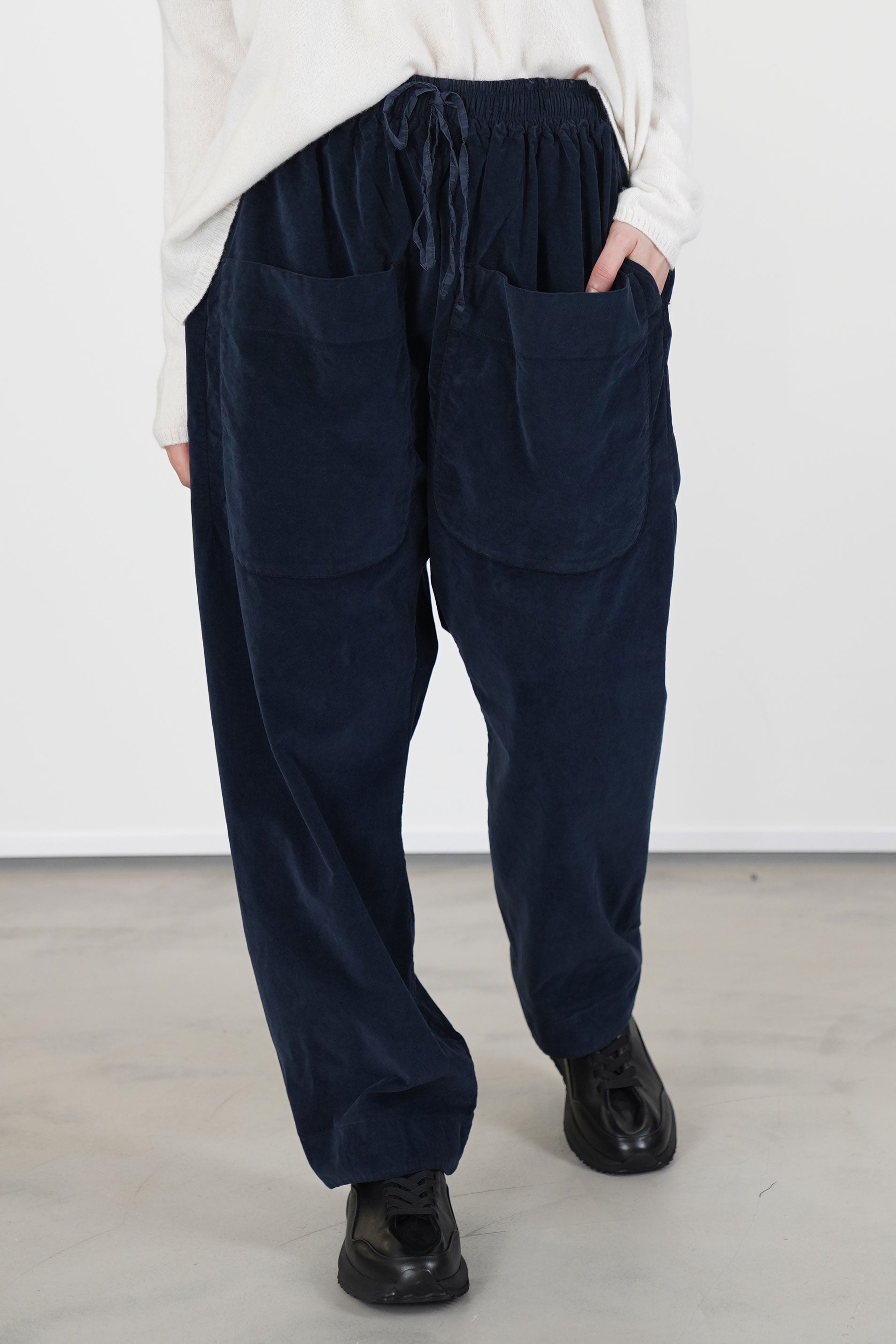 trousers braghe tasche v navy