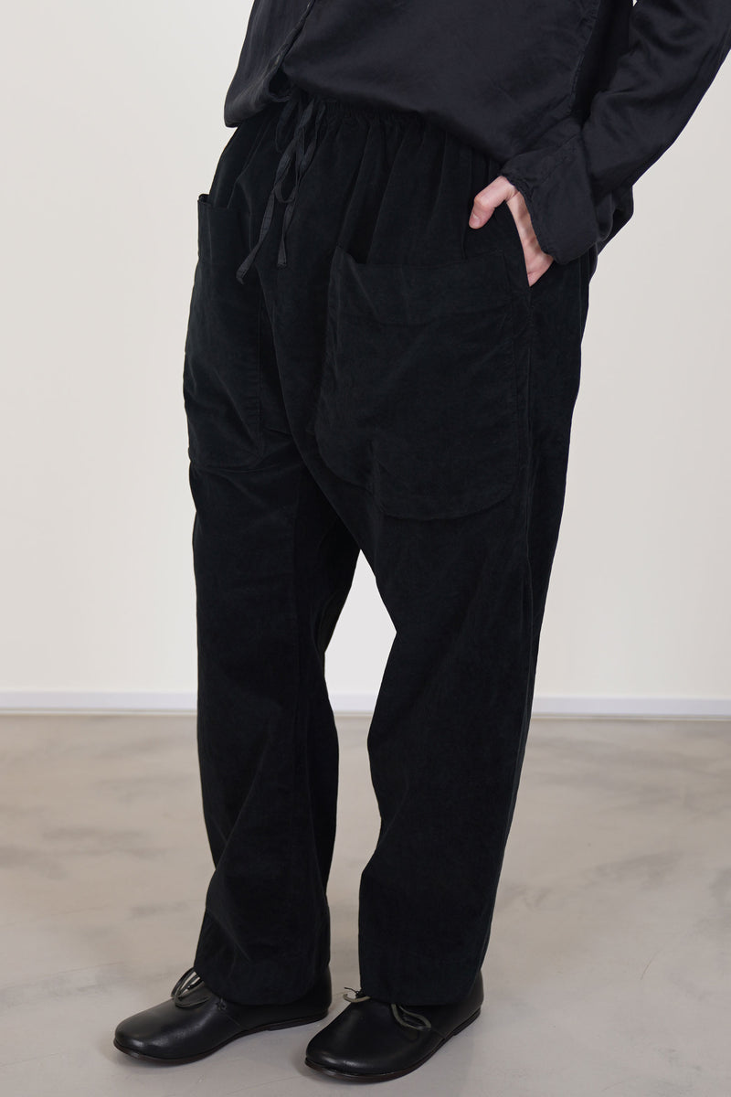 trousers braghe velvet black