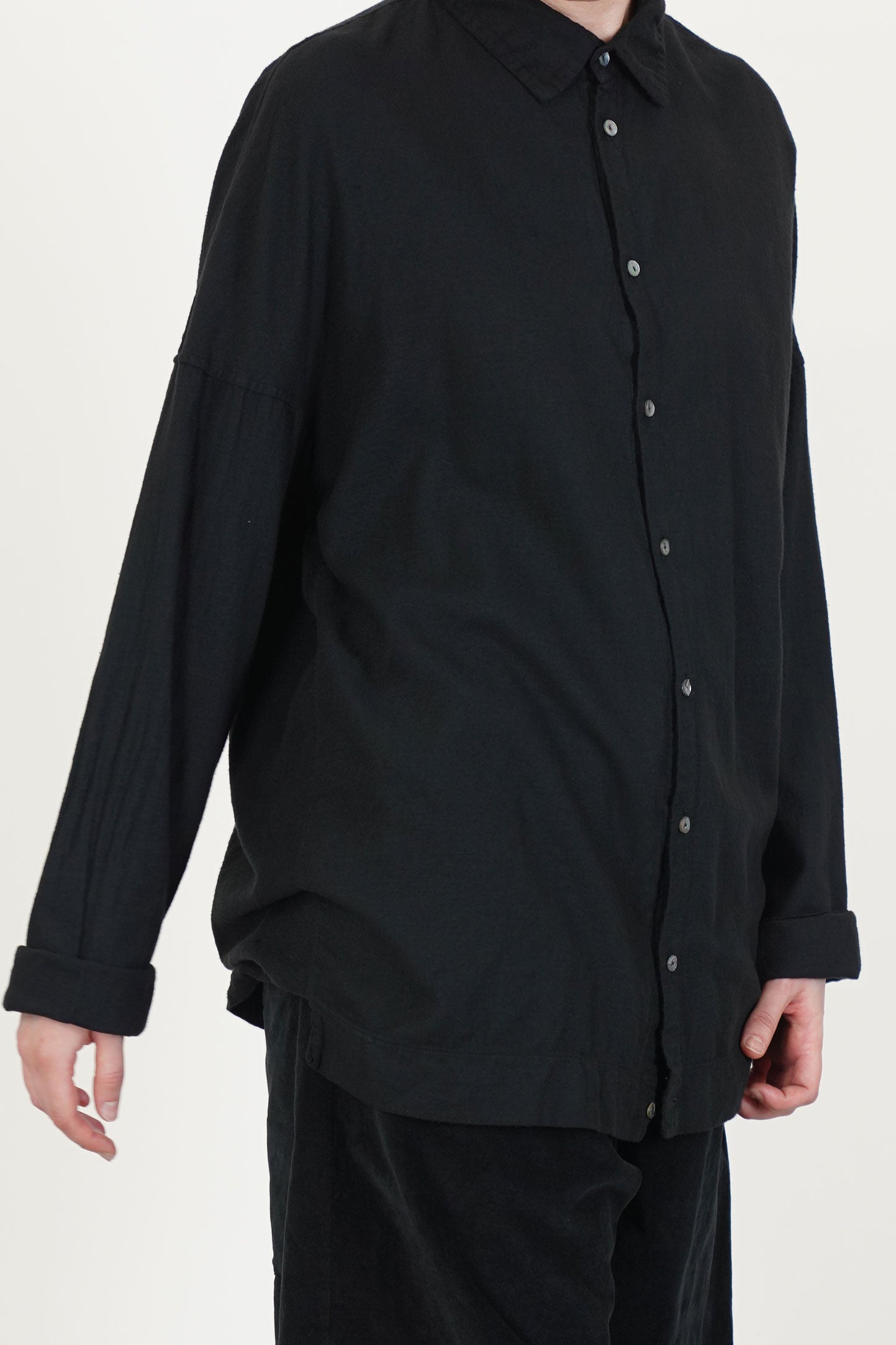 unisex collar shirt lwc black