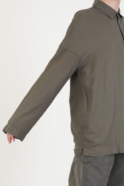 unisex collar shirt lwc taupe